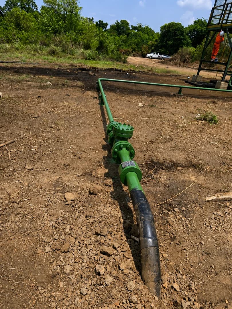 Construction ,installation of flow lines approach and hook up arm